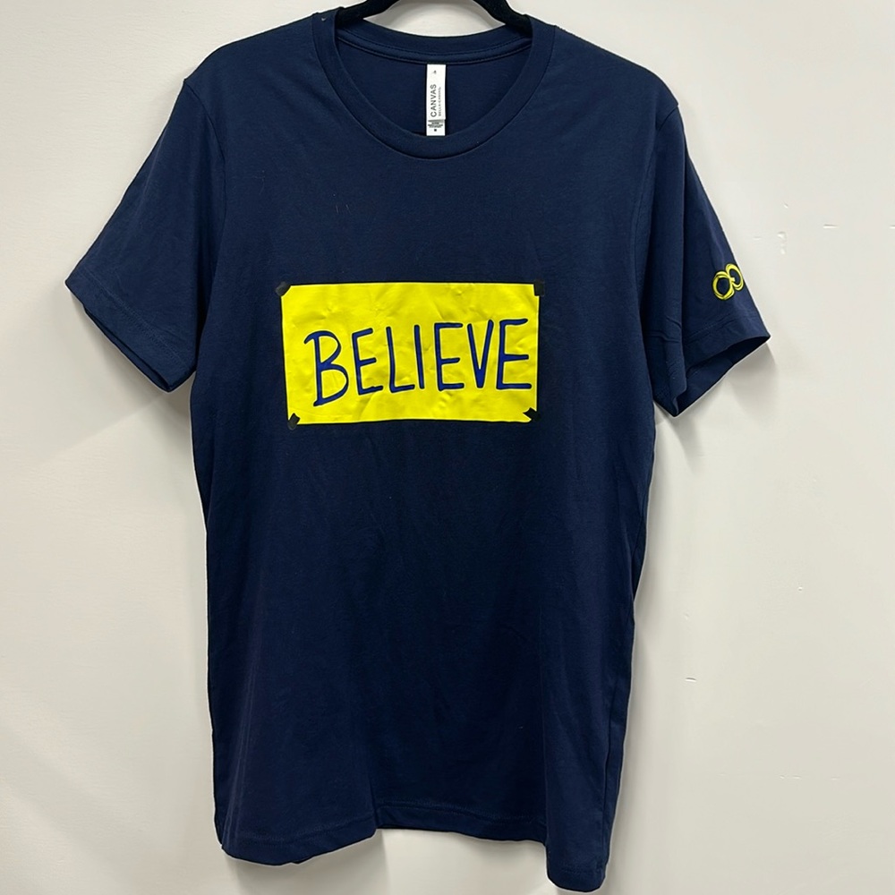 Ted Lasso navy blue “Believe” t-shirt, size M